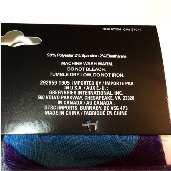 **3/$15* Fun Turquoise Fuzzy Striped Heart Socks - Picture 3 of 3